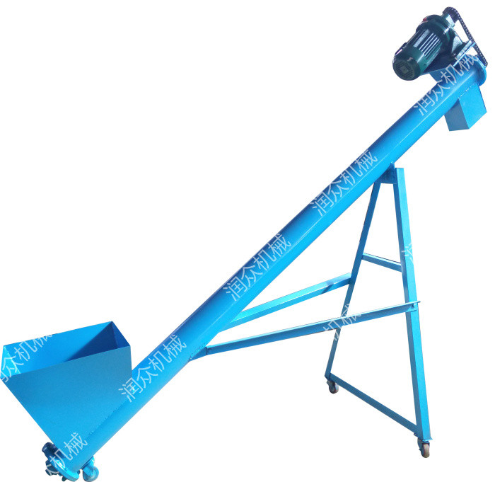 电动螺旋蛟龙提升机 多功能螺旋斜式螺旋上料机